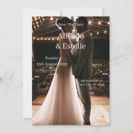 Invitation Histoire mariage blanche simple