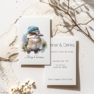 Invitation Hiver Kookaburra voeux, personnalisé