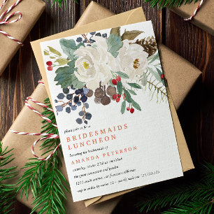 Invitation Hiver mystique   Bridesmaiers Mariage de déjeuner 