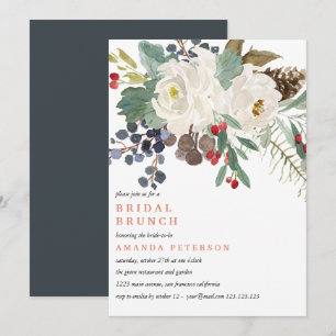 Invitation Hiver mystique   Brunch nuptial Mariage