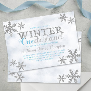 Invitation Hiver ONE derland 1er anniversaire fête