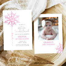 Hiver ONE derland Flamme de neige premier annivers