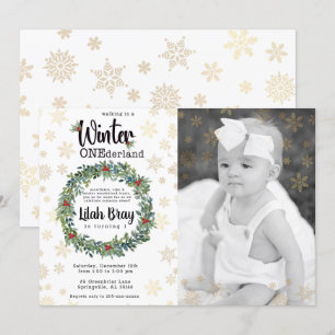 Invitation Hiver ONE derland Premier anniversaire Photo Invit