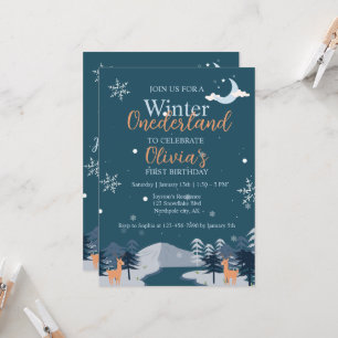 Invitation Hiver Onederland Première forêt de neige