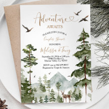 Hiver Pine Tree aventure en couple Douche