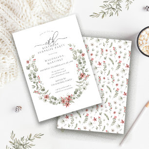 Invitation Hiver Surprise Party Verdure 18e anniversaire