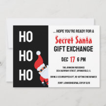 HO HO Secret Père Noël Christmas Party
