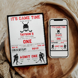 Invitation Hockey Première Année - 1er Anniversaire