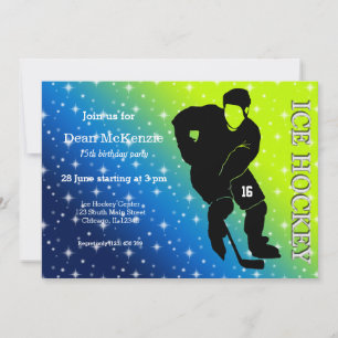 Invitation Hockey sur glace