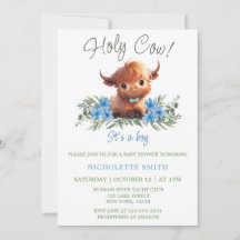 HOCOW HIGHLAND BABY SHOWER BLEU MODERNE MODERNE