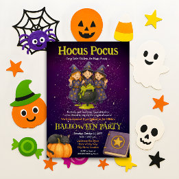 Invitation Hocus Pocus Kids Halloween