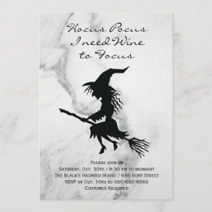Invitation Hocus Pocus Witch