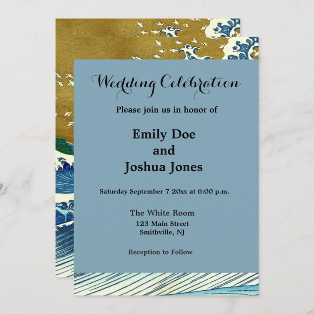 Invitation Hokusai (Devant / Derrière)