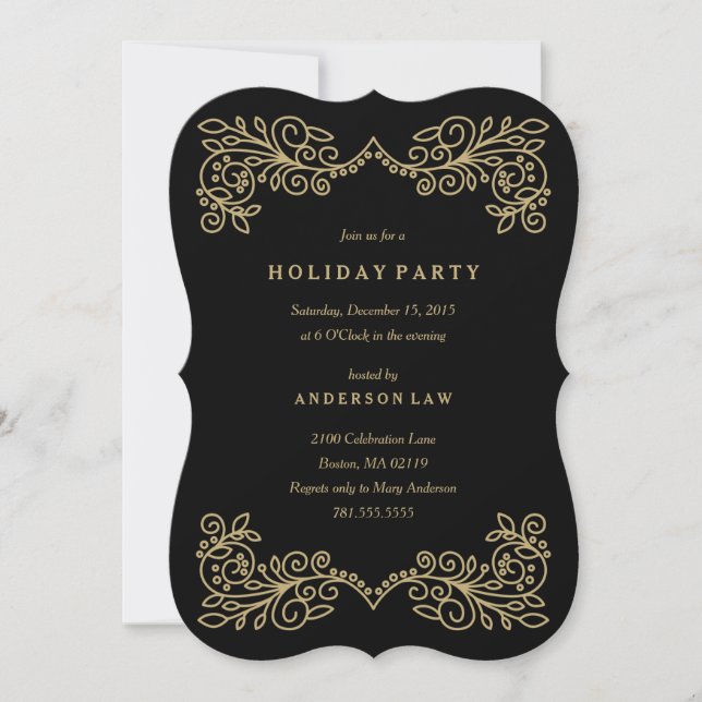 Invitation Holiday Elegance Corporate (Devant)