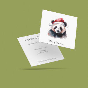 Invitation Holly Jolly Christmas Panda, personnalisé