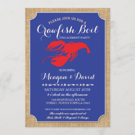 Invitation Homard de douche de partie de fiançailles