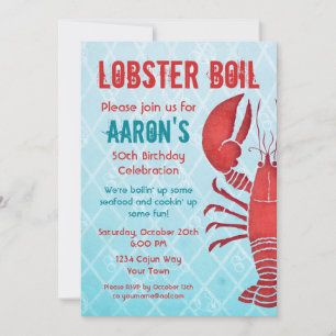 Invitation Homard rétro