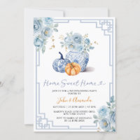Home Sweet Home Citrouille Blue Peony Chinoiserie 