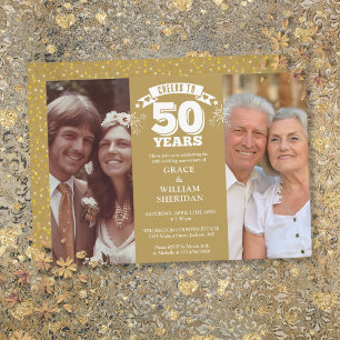 Invitation Hommage Au 50ème Anniversaire Mariage 2 Photo