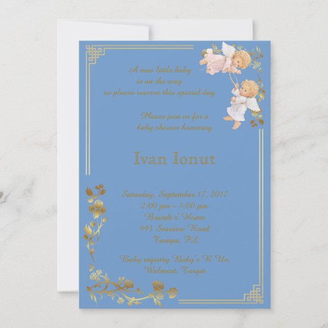 Invitation Hommage Baby shower (Devant)