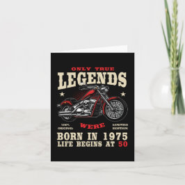 Invitation Homme de 50 ans motard moto chopper 1975