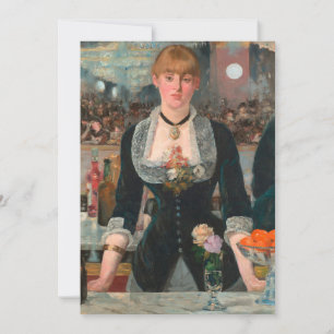 Invitation Homme maussade barman parisien Un bar aux Folies-B