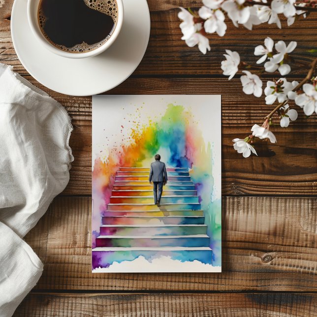 Invitation Homme Rainbow Stairs Sortant (Créateur téléchargé)