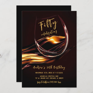 Invitation Hommes 50e anniversaire