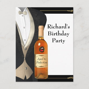 Invitation Hommes âgés à la perfection fête d'anniversaire
