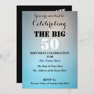 Invitation Hommes - Célébration des 50 GRANDS -
