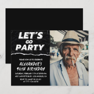 Invitation Hommes Noirs Photo ALLEZ FAIRE LA FÊTE 94e anniver
