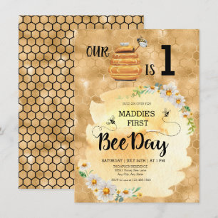Invitation Honey Bee fête d'anniversaire