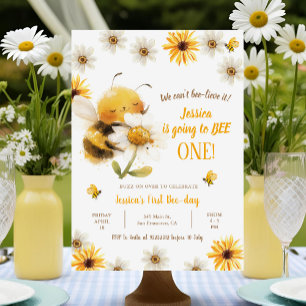 Invitation Honey Bee Premier anniversaire - Daisy Bee Anniver