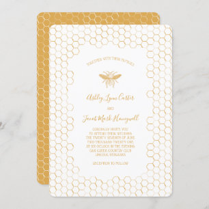 Invitation Honeypeb et Bee Mariage
