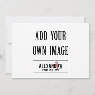 Invitation horizontale à plat de 5 po sur 7 po A7