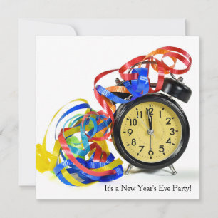 Invitation Horloge Du Nouvel An