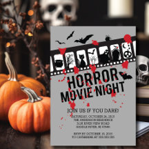 Horreur Film Nuit Filmstrip Halloween Party