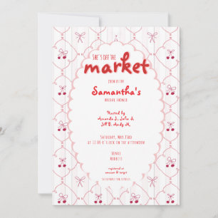 Invitation Hors du marché Coquette Bow Cerry Fête des mariées
