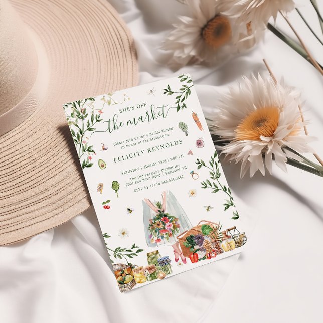 Invitation Hors Du Marché | Fête des mariées du marché agrico (Créateur téléchargé)