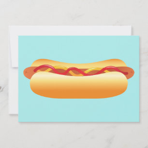 Invitation Hot Dog Barbecue Party