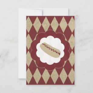 Invitation hot dog diamonds