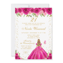 Hot Pink Blonde Hair Princess Birthday Party