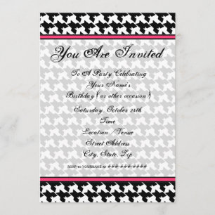 Invitation Houndstooth Fashion