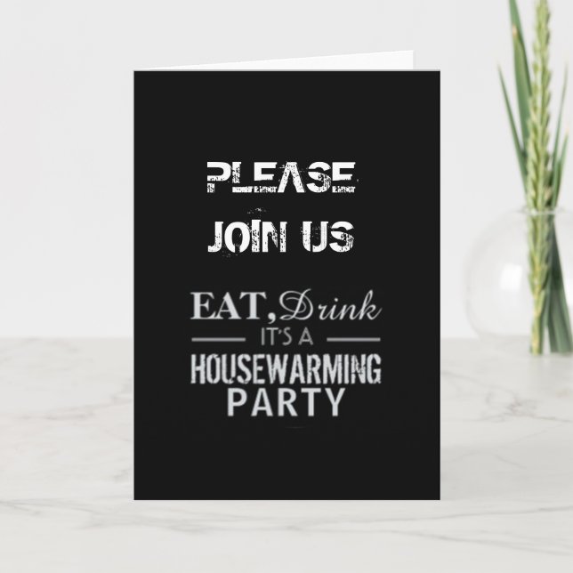 INVITATION **HOUSEWARMING INVITE** WITH A TWIST (Devant)