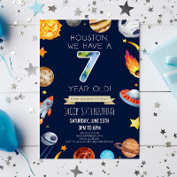 Houston Nous avons 7 ans 7ème anniversaire fête
