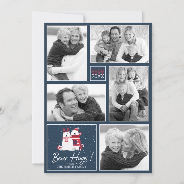 Invitation Hugs d'ours polaire ID Modèle photo851 (Devant)