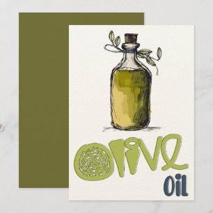 Invitation Huile d'olive Méditerranée MéditMéditerranée Milie