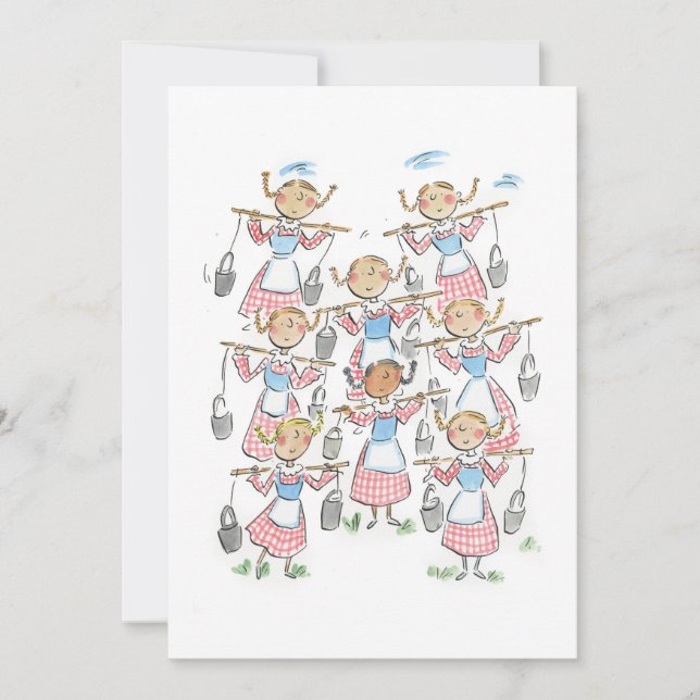 Invitation Huit employées de maison (Devant)