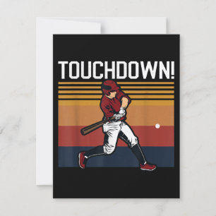 Invitation Humour de baseball de football Touchdown Sports dr