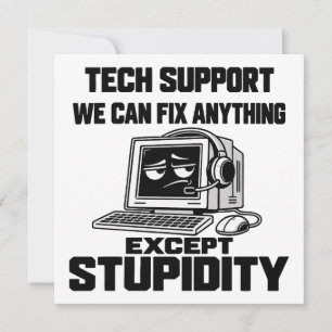 Invitation Humour de l'assistance technique - Impossible de r